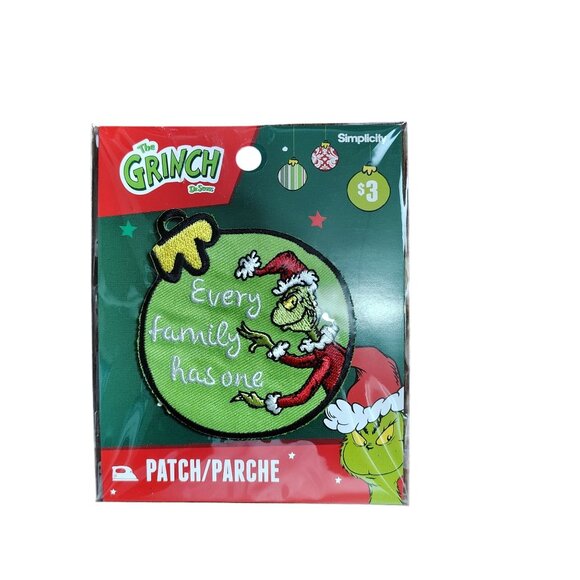 The Grinch Christmas Set Of 3 Iron-On Patches By Simplicity - Picture 2 of 5
